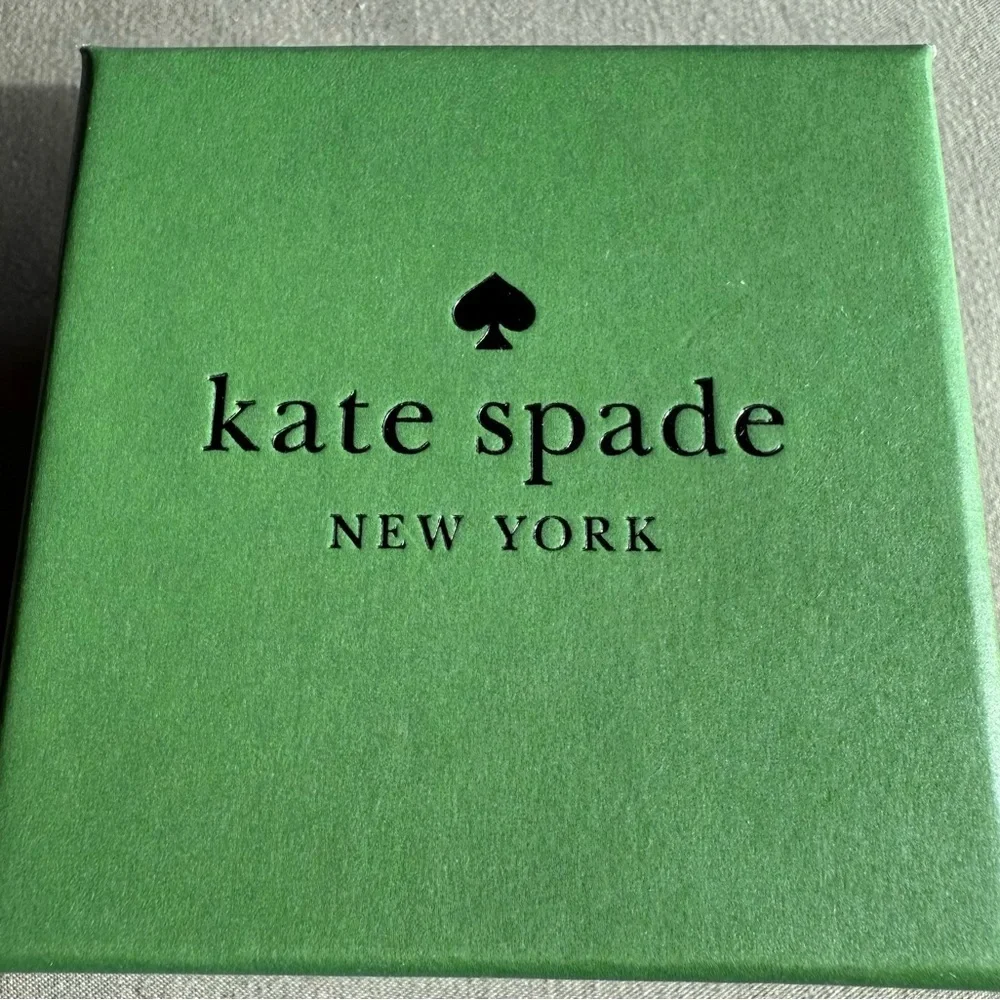 NEW Kate Spade Gold and Black Lock Earrings